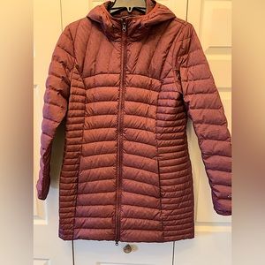 Eddie Bauer Women's Maroon Puffer Coat